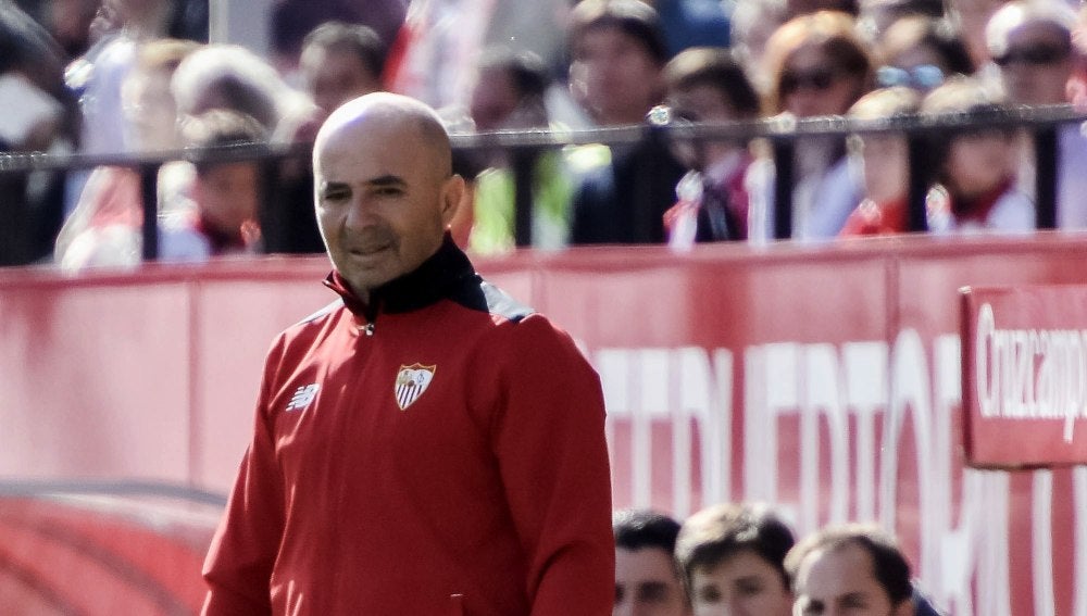 Sampaoli, en la banda del Sánchez Pizjuán