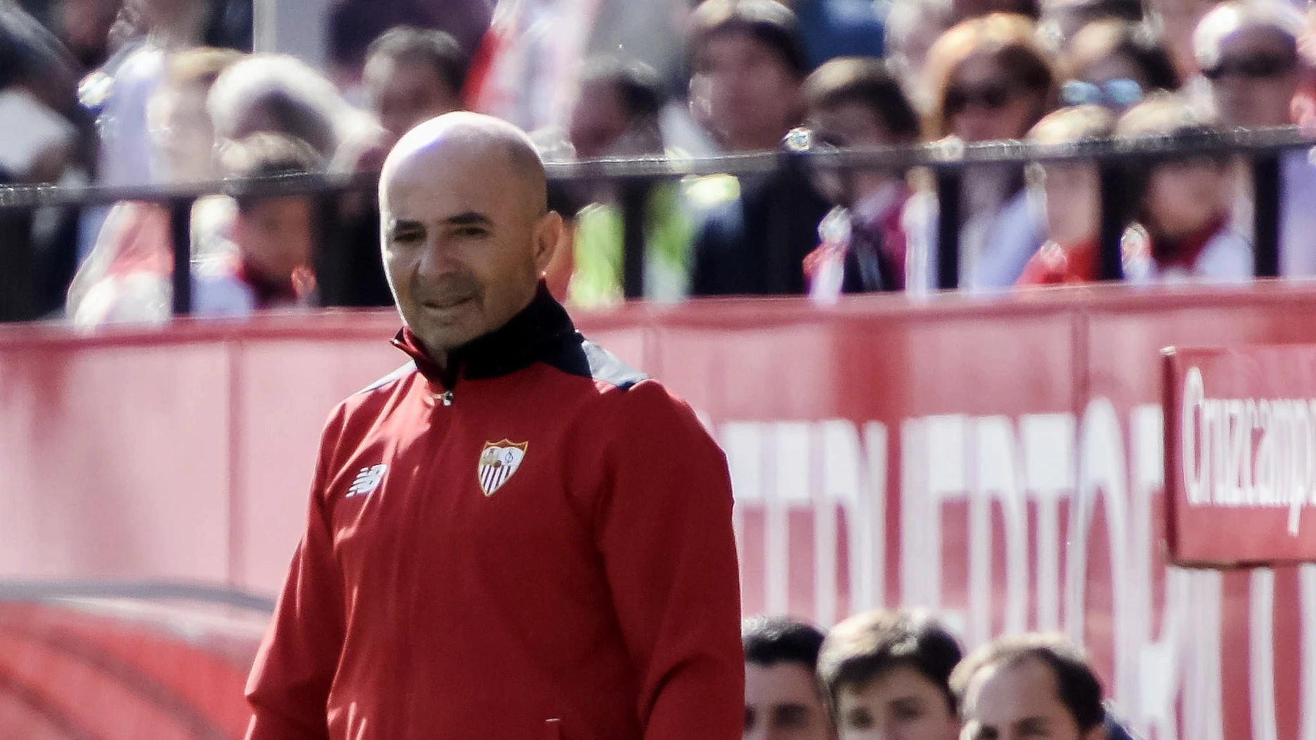 Sampaoli, en la banda del Sánchez Pizjuán Sampaoli, en la banda del Sánchez Pizjuán