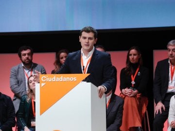 Albert Rivera durante su discurso