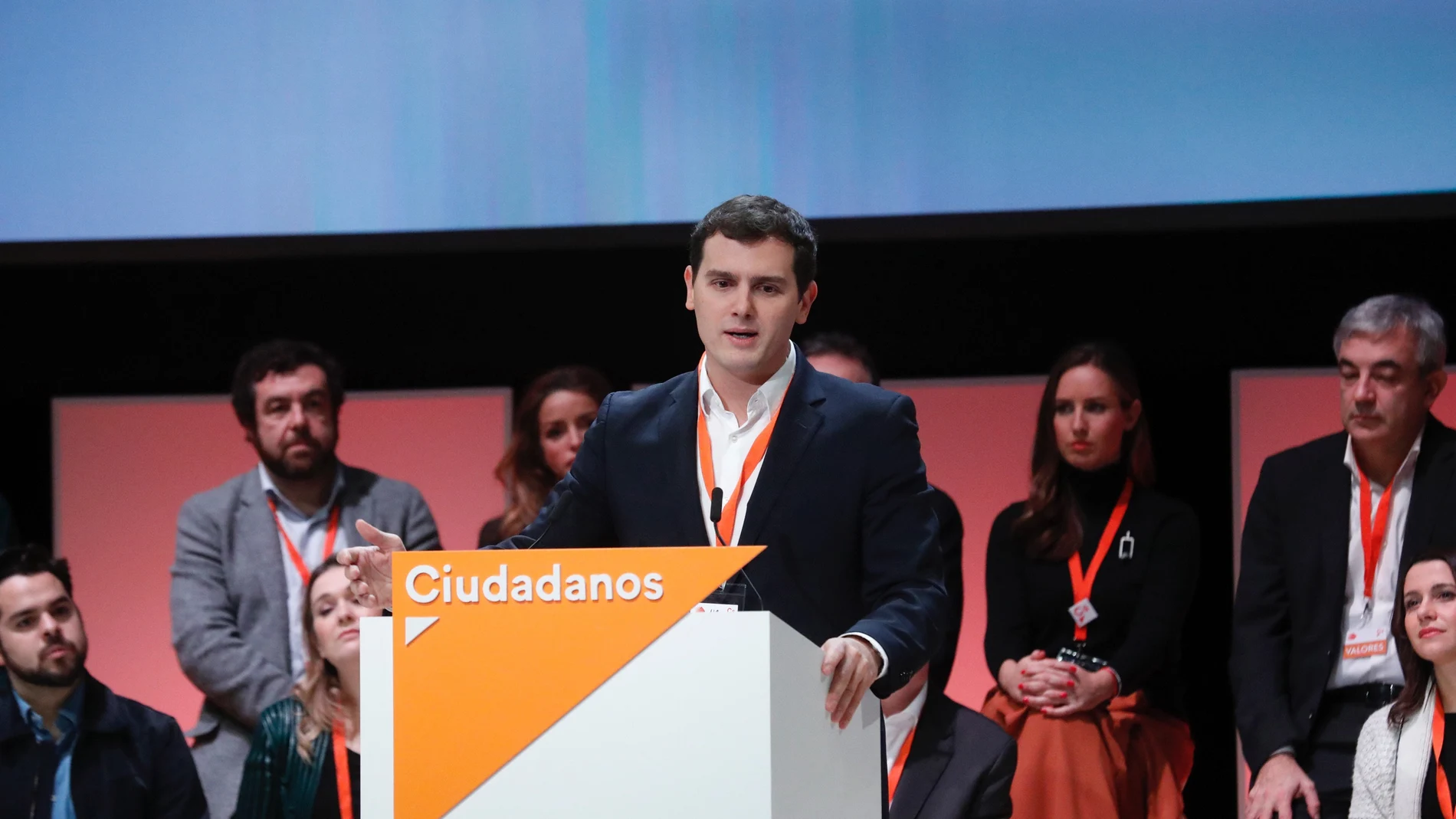 Albert Rivera durante su discurso Albert Rivera durante su discurso