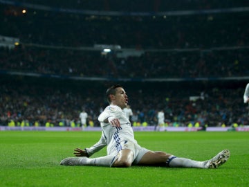 Cristiano celebra un gol