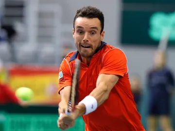 Roberto Bautista, en la eliminatoria ante Croacia Roberto Bautista, en la eliminatoria ante Croacia