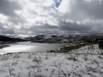 Vista del embalse de La Aceña, en Ávila Vista del embalse de La Aceña, en Ávila