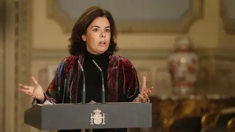 La vicepresidenta del Gobierno, Soraya Sáenz de Santamaría La vicepresidenta del Gobierno, Soraya Sáenz de Santamaría
