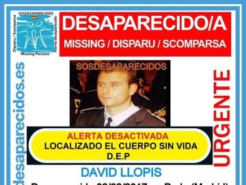 David Llopis, el agente de la Policía Local de Parla desaparecido 