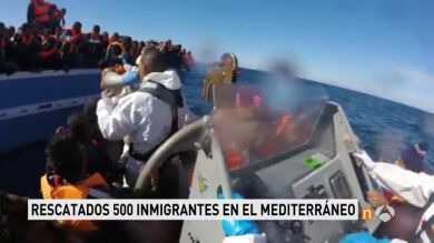 Rescatan a más de 500 inmigrantes frente a la costa de Libia