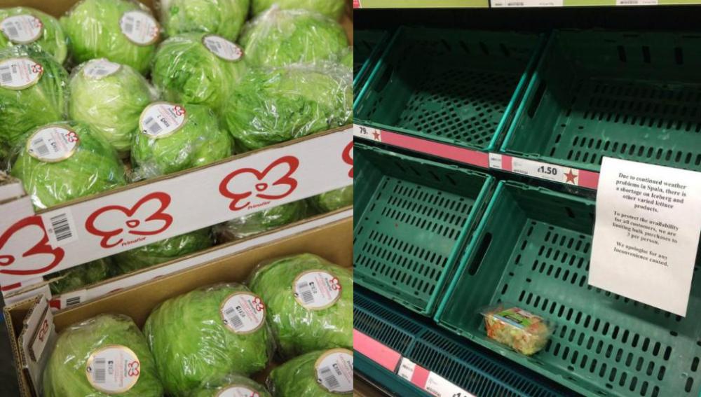 Supermercado español frente a uno brtiánico