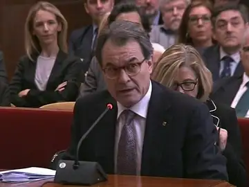 Artur Mas en su declaración Artur Mas en su declaración