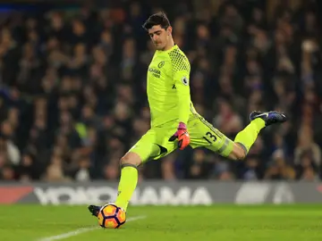 Courtois durante un partido contra el Chelsea Courtois durante un partido contra el Chelsea