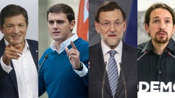 Fernández, Rivera, Rajoy e Iglesias