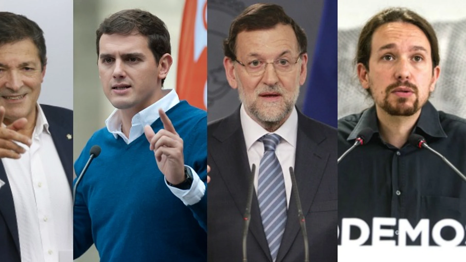 Fernández, Rivera, Rajoy e Iglesias Fernández, Rivera, Rajoy e Iglesias