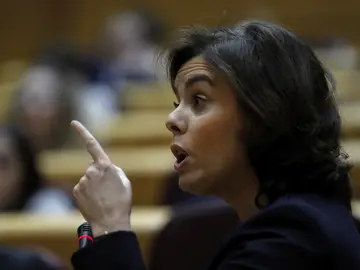 Soraya Sáenz de Santamaría en el Senado Soraya Sáenz de Santamaría en el Senado