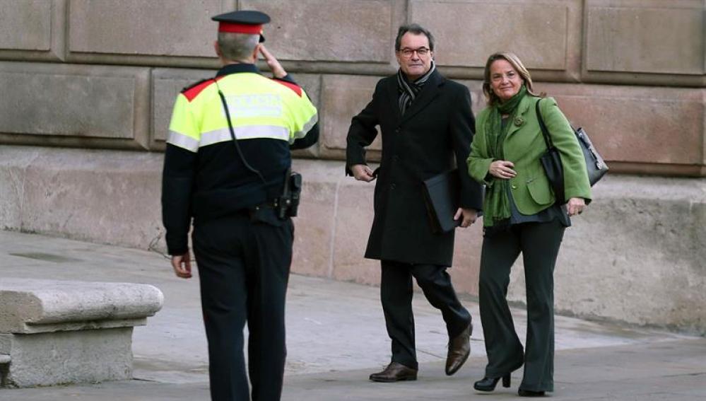Artur Mas, en la segunda jornada del juicio