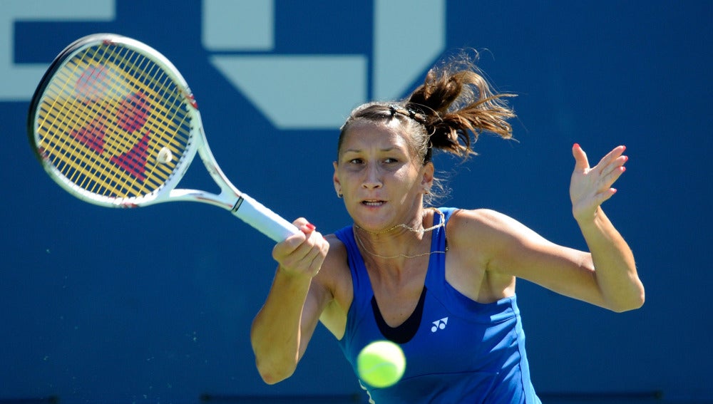 Ekaterina Bychkova, durante un partido