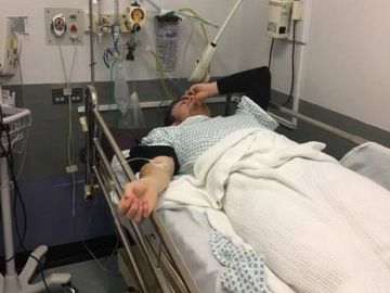 George Magraw, el joven que sufrió una lesión en la columna vertebral tras saltar desde un trampolín en Flip Out Chester