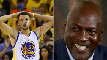 Stephen Curry y Michael Jordan