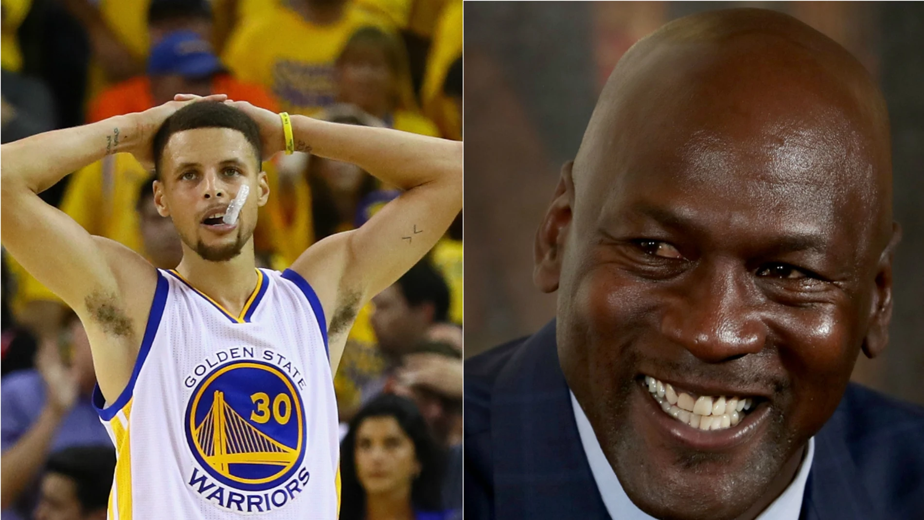 Stephen Curry y Michael Jordan Stephen Curry y Michael Jordan