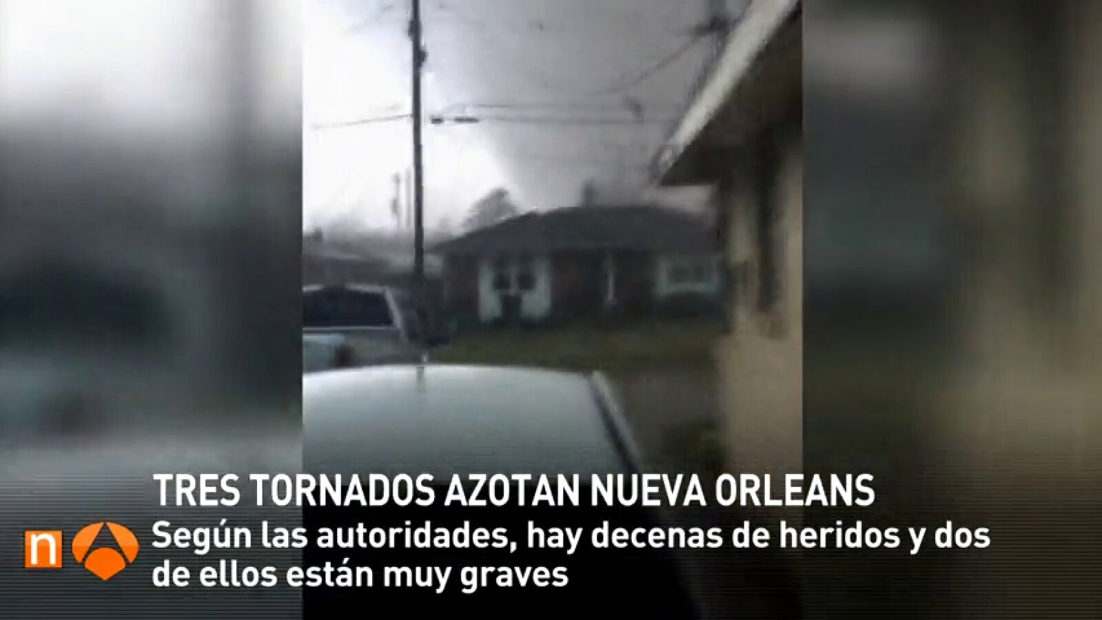 Varios tornados castigan la zona de Nueva Orleans en Luisiana