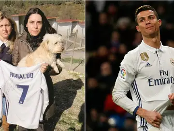 Gesto de Cristiano Ronaldo con una perrera en Portugal Gesto de Cristiano Ronaldo con una perrera en Portugal