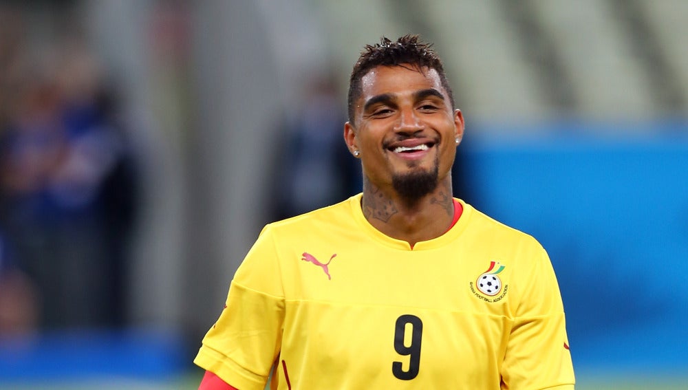 Boateng entrenando con Ghana