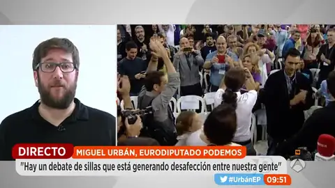 Miguel Urbán, en Espejo público Miguel Urbán, en Espejo público