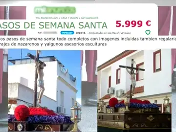 Frame 8.515151 de: Se ponen a la venta en Internet dos pasos de Semana Santa y un lote de trajes de nazareno Frame 8.515151 de: Se ponen a la venta en Internet dos pasos de Semana Santa y un lote de trajes de nazareno