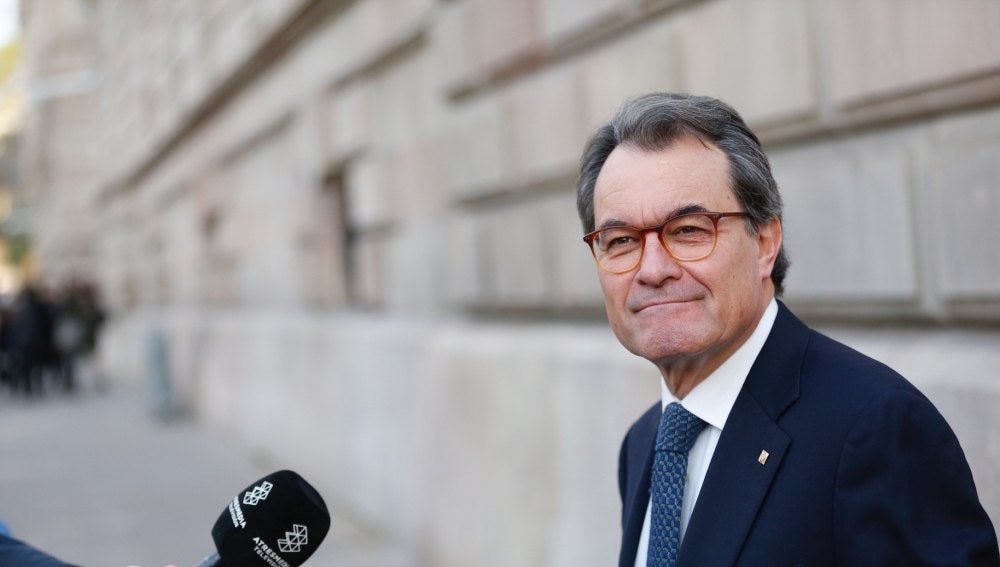 El presidente de la Generalitat, Artur Mas, a su llegada al TSCJ