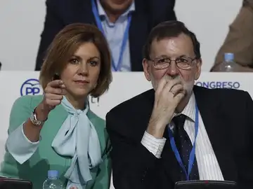 María Dolores de Cospedal y Mariano Rajoy María Dolores de Cospedal y Mariano Rajoy