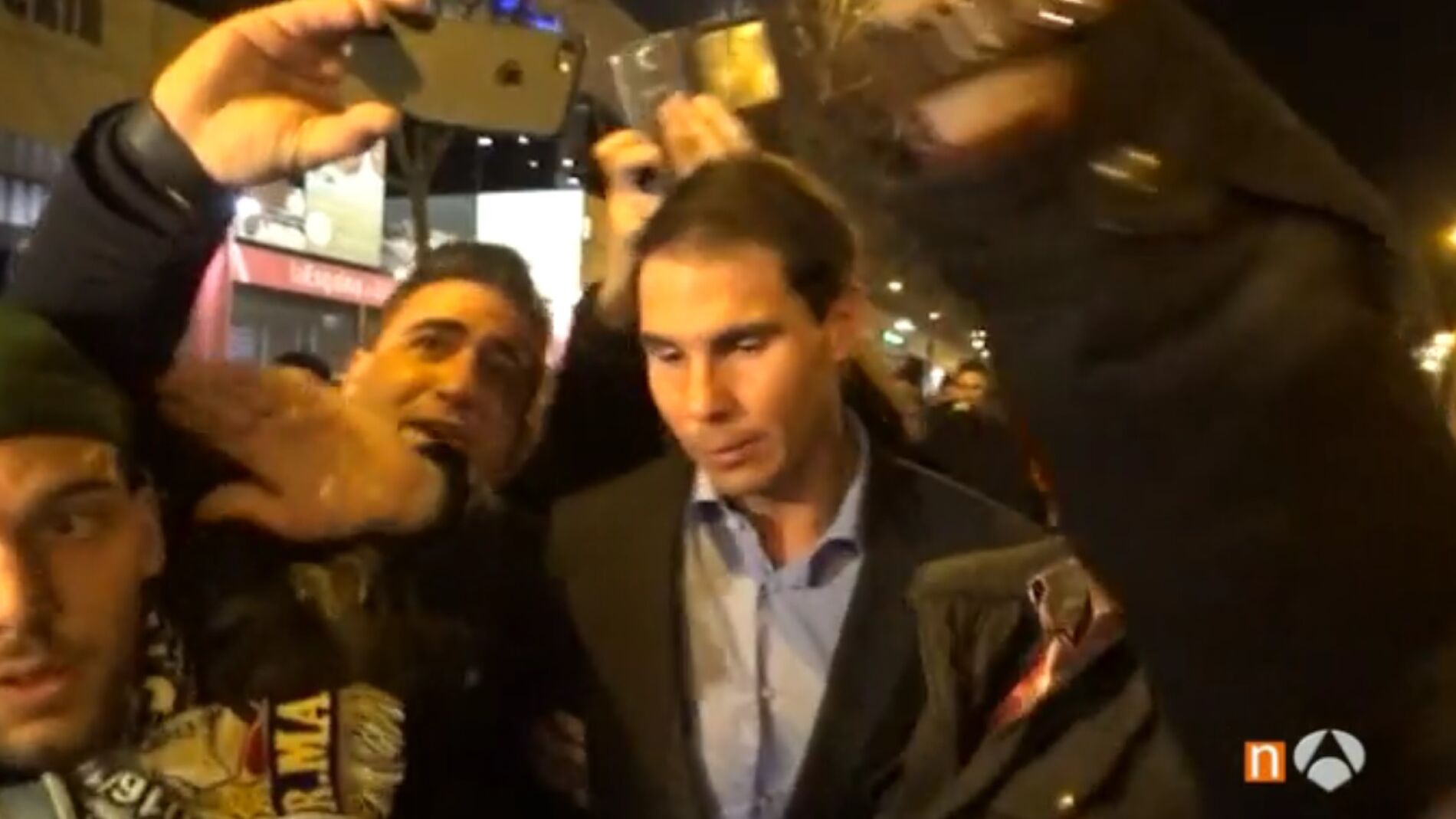 Salida de Nadal del Bernab&eacute;u