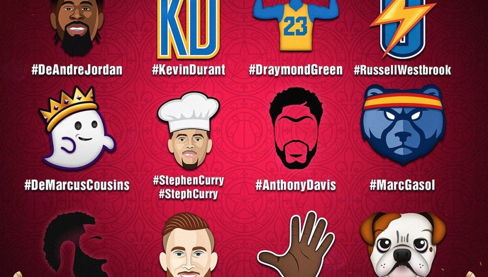 Los 'emojis' del All Star de la NBA