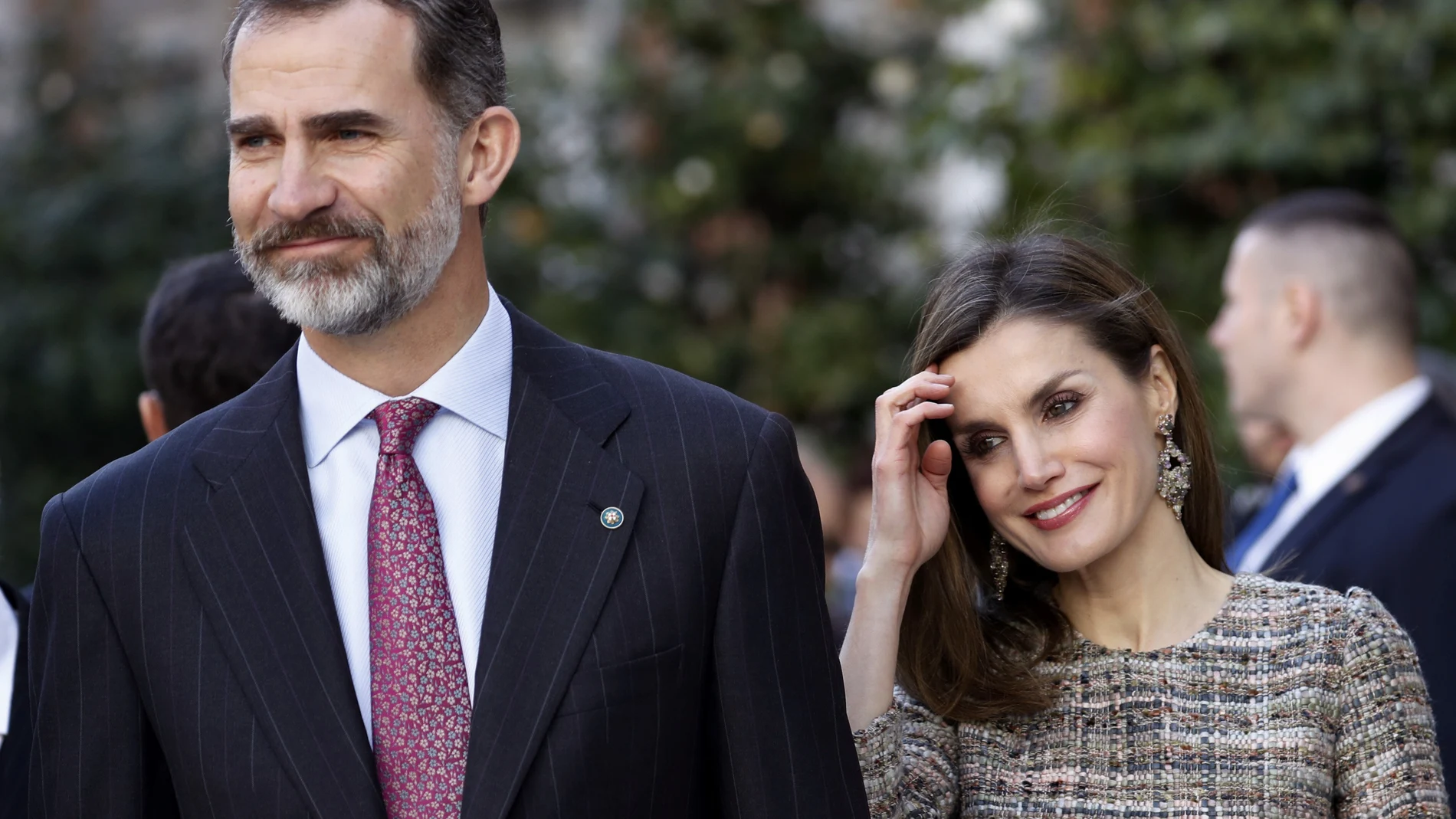 Los Reyes Felipe y Letizia, a su llegada esta mañana al Museo Thyssen-Bornemisza Los Reyes Felipe y Letizia, a su llegada esta mañana al Museo Thyssen-Bornemisza