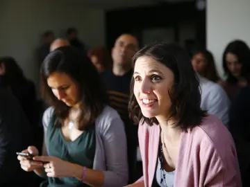Irene Montero, durante la primera reunión del Consejo Ciudadano Estatal Irene Montero, durante la primera reunión del Consejo Ciudadano Estatal
