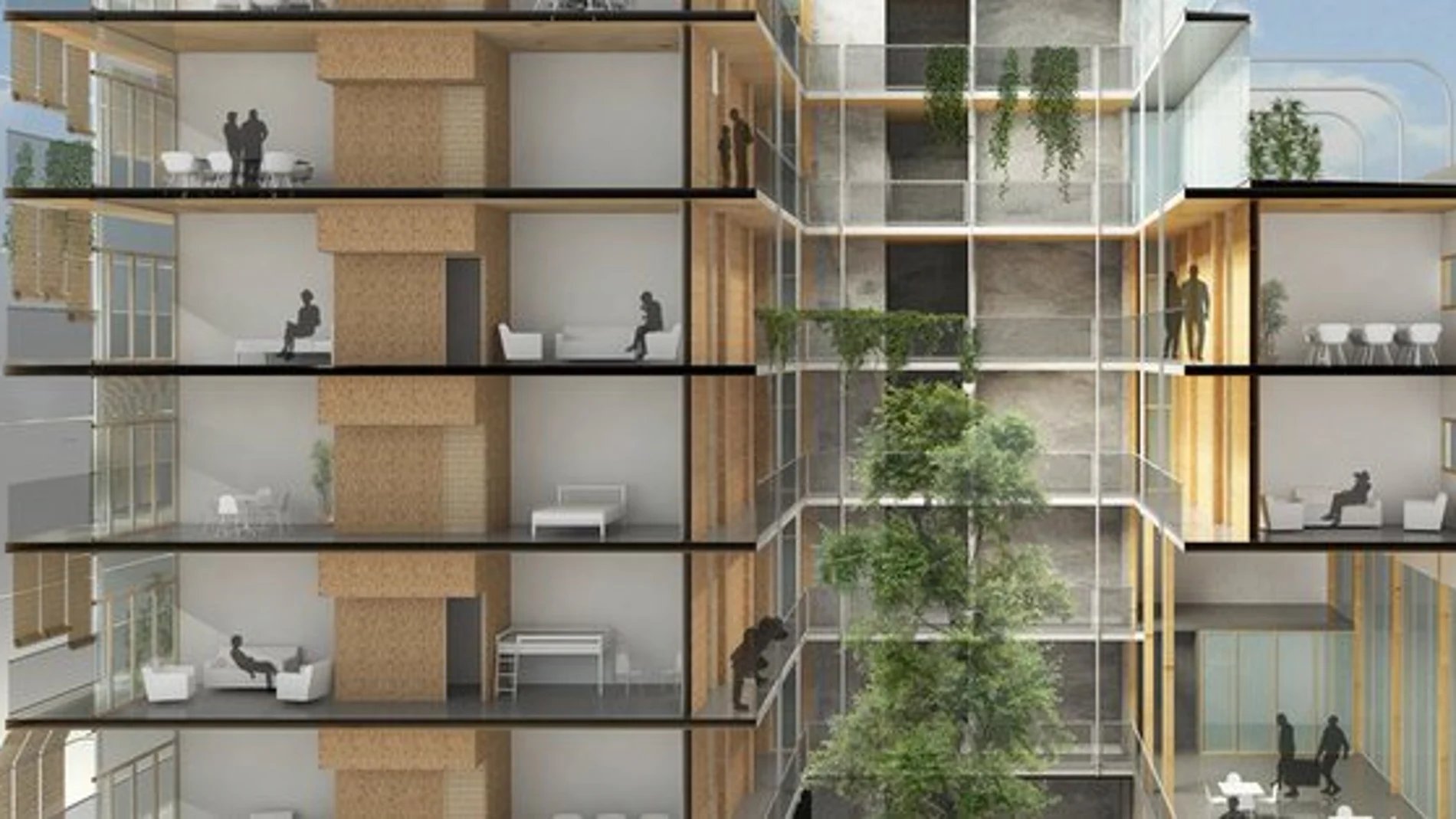 El edificio de madera más alto de españa El edificio de madera más alto de españa