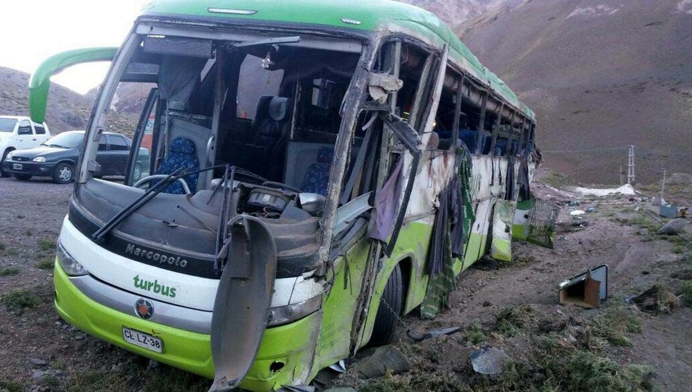 Así ha quedado el autobús tras el accidente