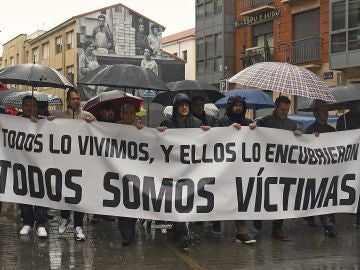 Manifestación en Astorga contra la pederastia en seminarios de curas