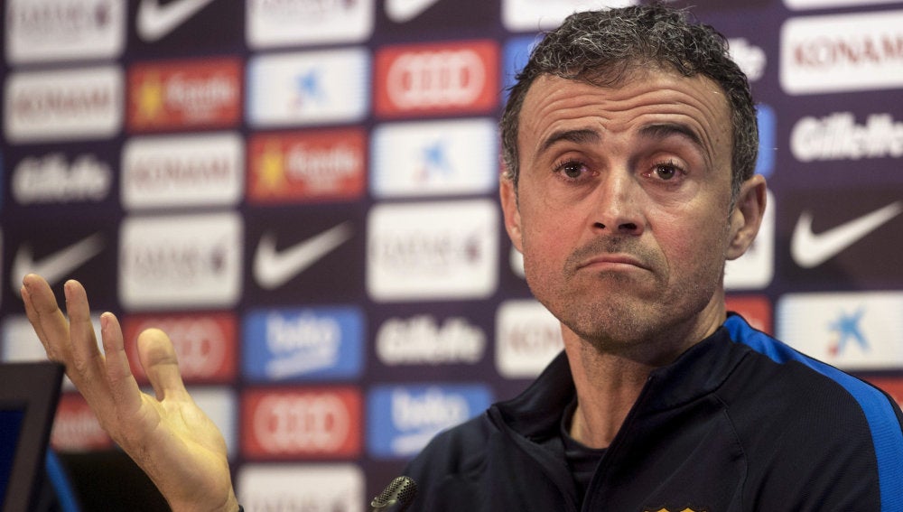 Luis Enrique, en rueda de prensa