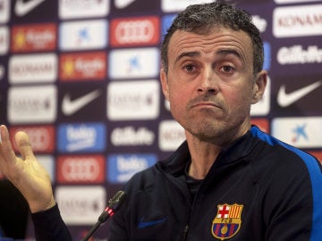 Luis Enrique, en rueda de prensa