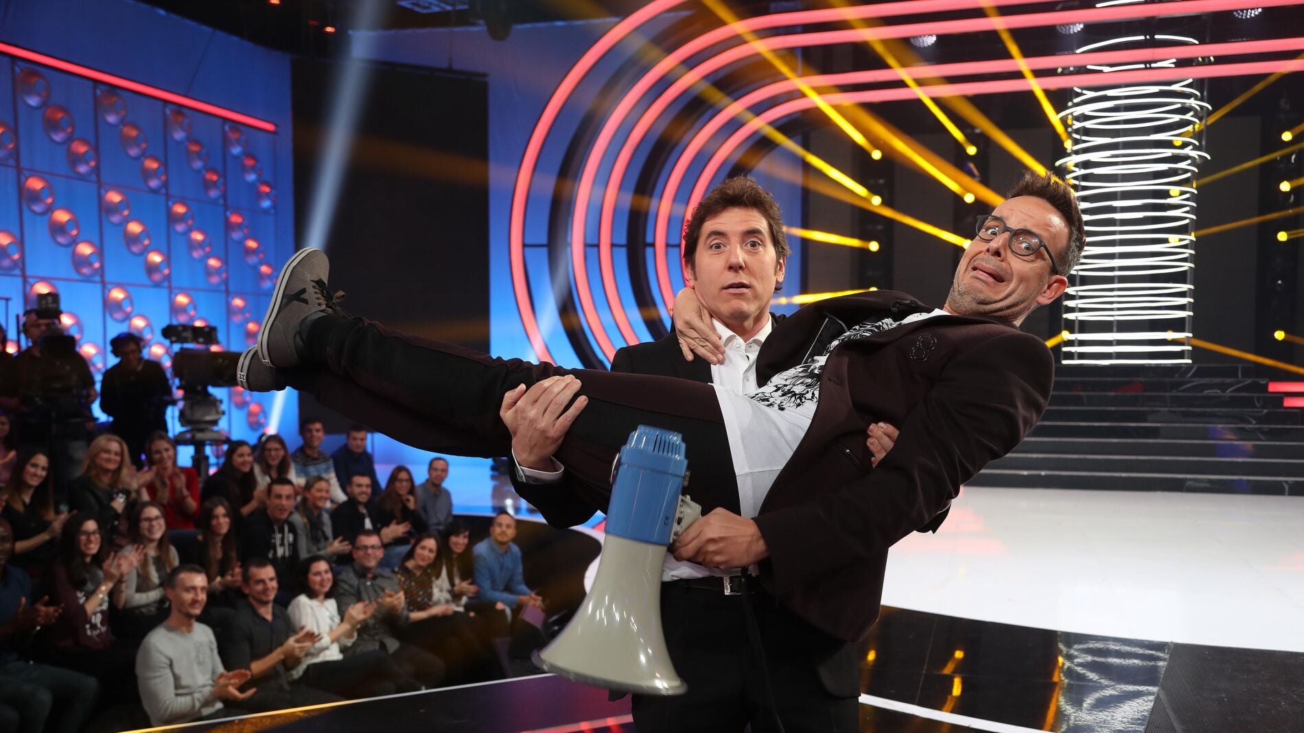 Manel Fuentes y &Agrave;ngel Ll&agrave;cer en 'Tu cara me suena'