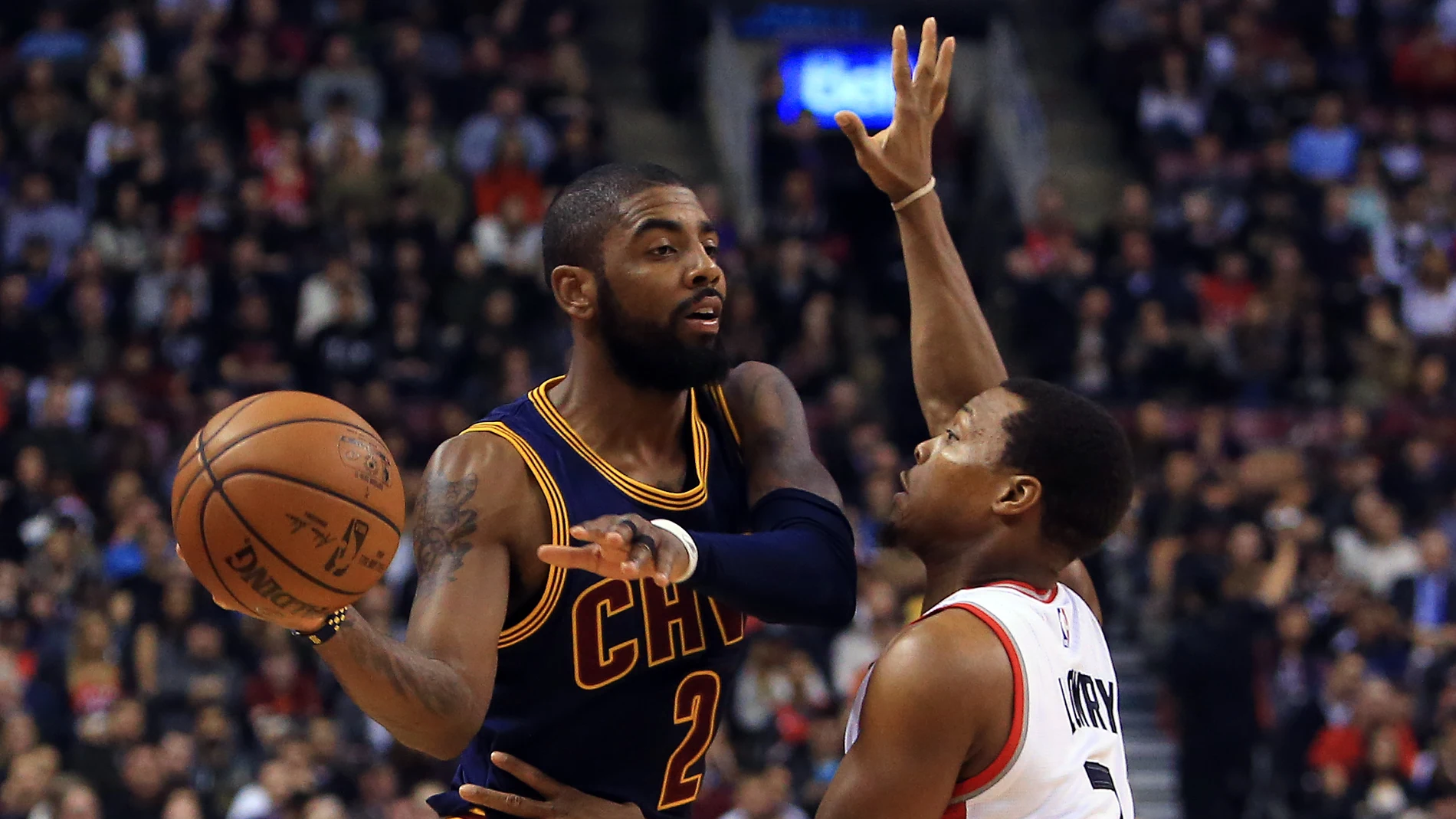 Kyle Irving, en un partido con los Cavaliers Kyle Irving, en un partido con los Cavaliers