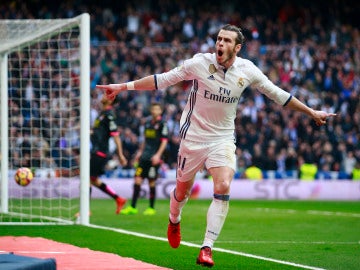 Gareth Bale celebrando su gol