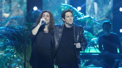 Canco Rodríguez y Adrián Lastra se fusionan en unos impecables Miguel Ríos y Maná en 'Cuando los ángeles lloran'