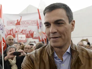 Pedro Sánchez en un acto público en Valladolid Pedro Sánchez en un acto público en Valladolid