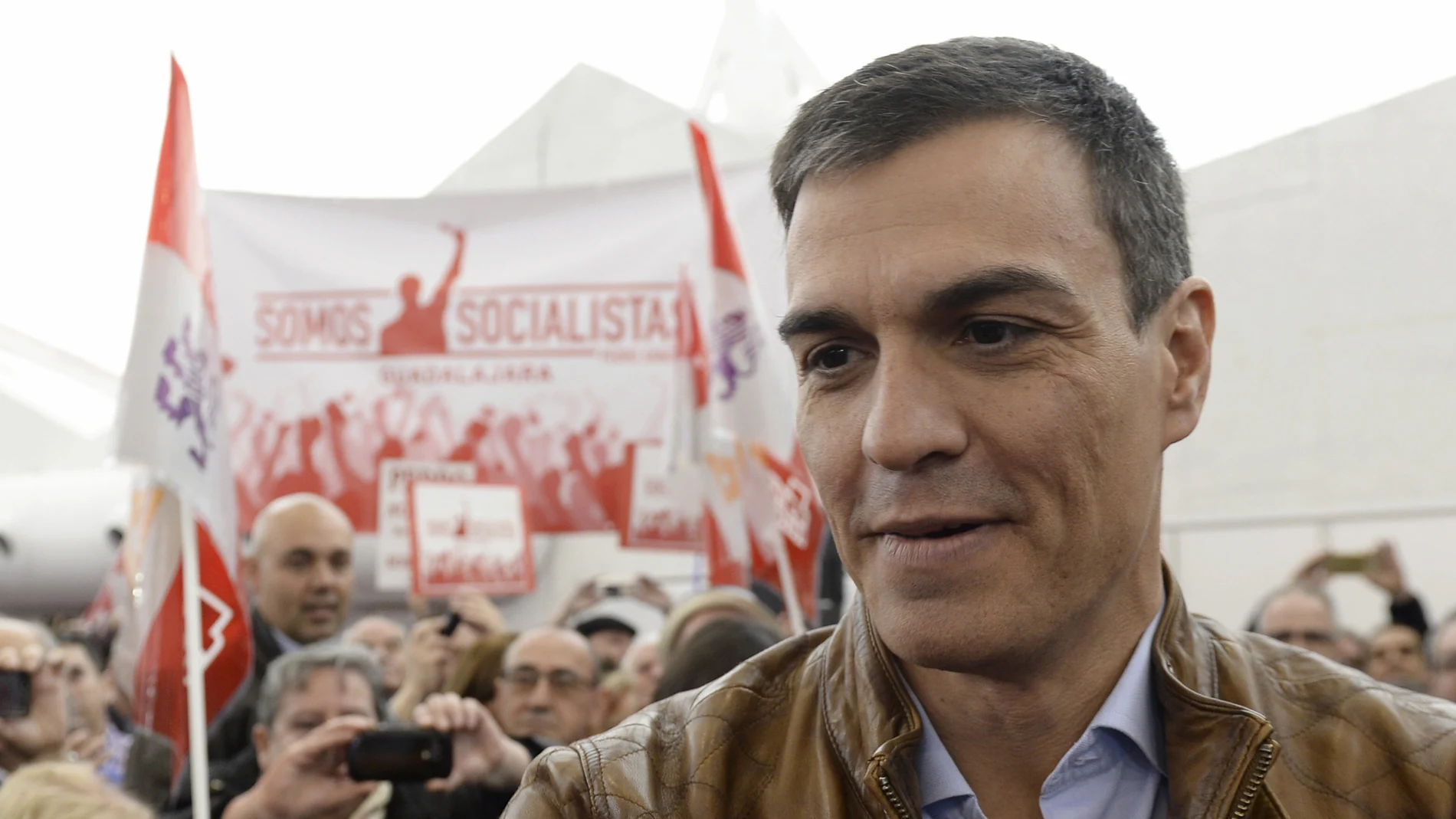 Pedro Sánchez en un acto público en Valladolid Pedro Sánchez en un acto público en Valladolid