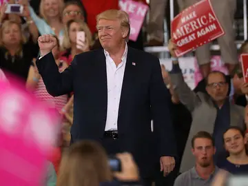 Trump durante un acto en Florida Trump durante un acto en Florida