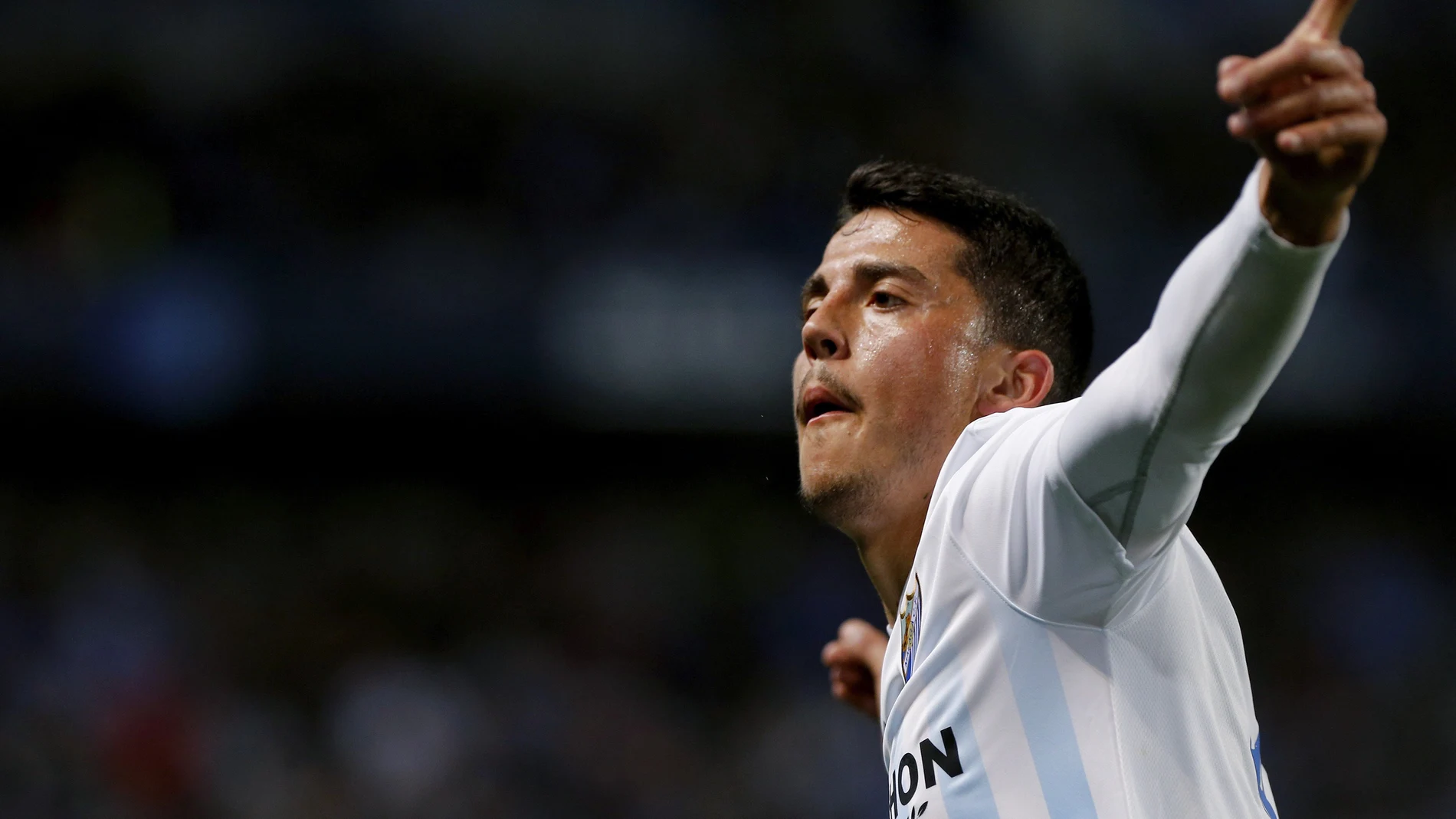 Fornals celebra un gol con el Málaga Fornals celebra un gol con el Málaga