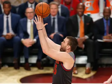 Marc Gasol lanza a canasta en el All-Star de Nueva Orleans Marc Gasol lanza a canasta en el All-Star de Nueva Orleans