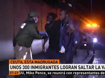 Nuevo salto a la valla de Ceuta Nuevo salto a la valla de Ceuta