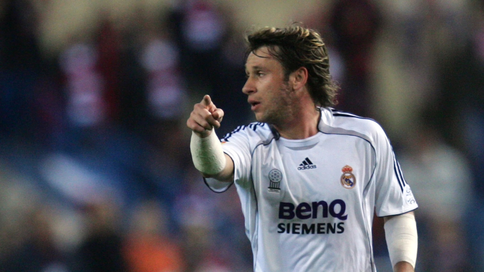 Antonio Cassano en un partido con el Real Madrid Antonio Cassano en un partido con el Real Madrid