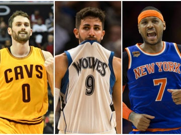 Kevin Love, Ricky Rubio y Carmelo Anthony, posibles traspasos de última hora