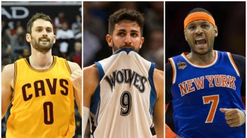 Kevin Love, Ricky Rubio y Carmelo Anthony, posibles traspasos de última hora